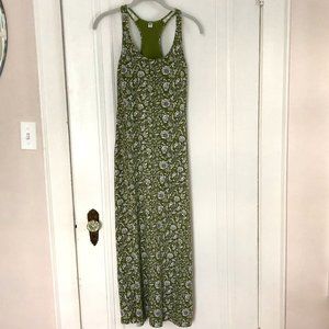 Uniqlo Green Floral Bra Dress Size Small